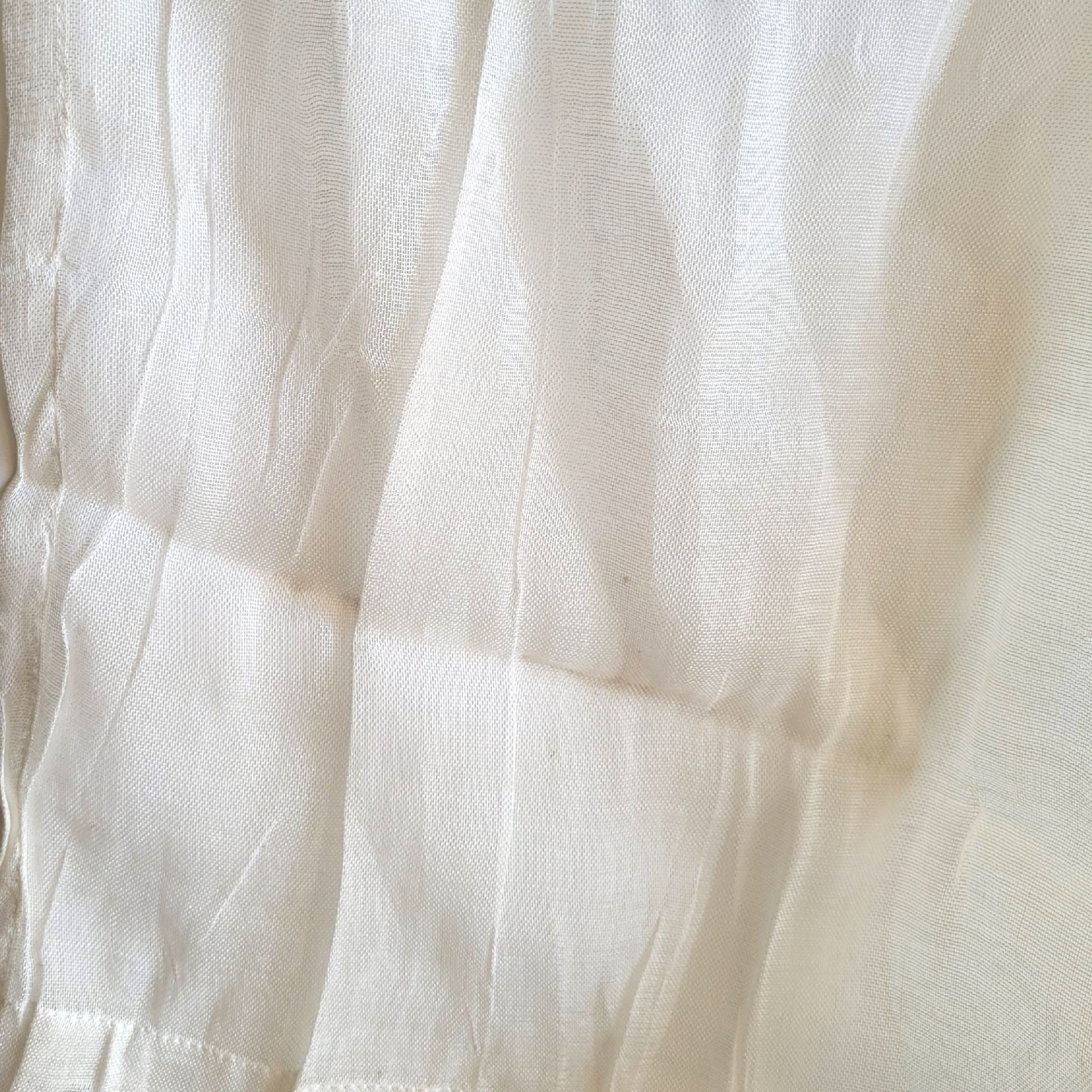 #Indien-Haus - Leinen Schlaufenvorhang 230x150 weiß