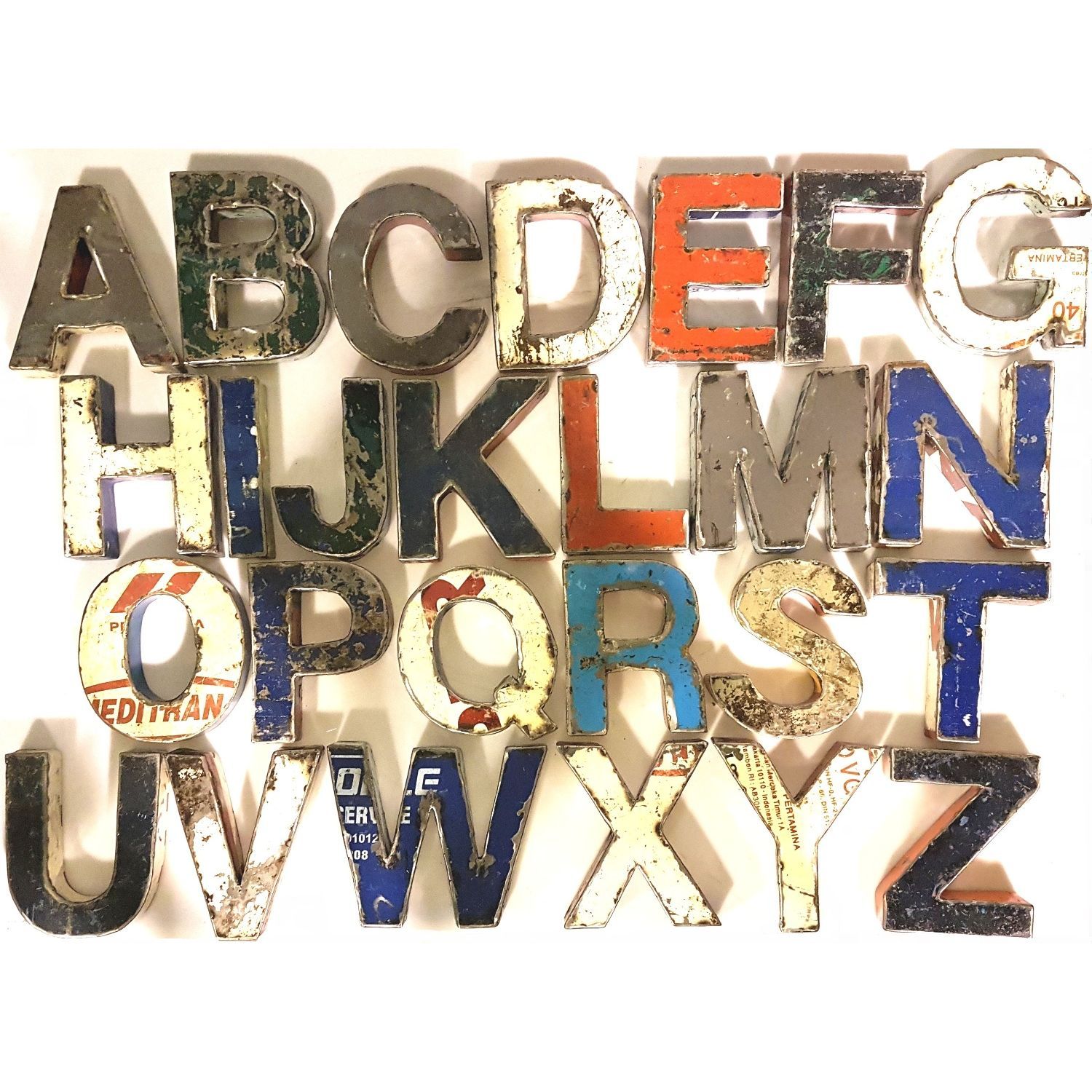 Metallbuchstaben, Alphabet - Nopis Shop