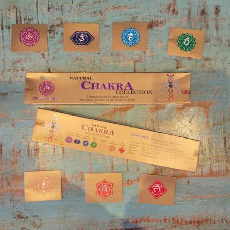 Räucherstäbchen lila Kronen-Chakra Sahasrara